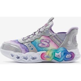 Skechers 303755L SMLT İnfinite Heart Lights Gri Işıklı Büyük Kız Çocuk Spor Ayakkabı