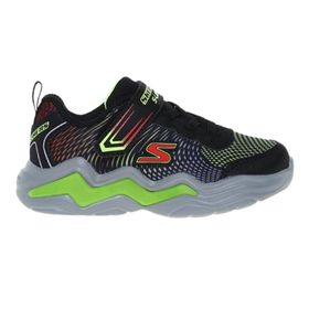 Skechers 400125N-BKLM S Lights Erupters IV Siyah Yeşil Unisex Çocuk Koşu ve Yürüyüş Ayakkabı