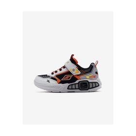 Skechers 400151L SLBK Light Storm 3 Büyük Erkek Çocuk Gri Işıklı Spor Ayakkabı