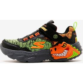 Skechers 400615L BKOR Dino Lights Büyük Siyah Işıklı Erkek Çocuk Spor Ayakkabı