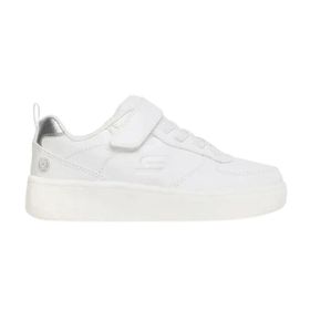 Skechers 400623L-WHT Sport Court 92 Show Maddox Beyaz Unisex Çocuk Koşu ve Yürüyüş Ayakkabı