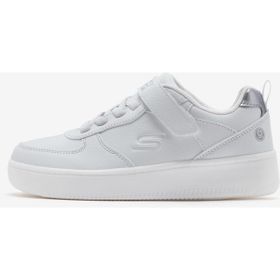 Skechers 400623L-WHT Sport Court 92 Show Maddox Beyaz Unisex Çocuk Koşu ve Yürüyüş Ayakkabı