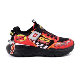 Skechers 402303L-BKRD Skech Tracks Siyah Kırmızı Unisex Çocuk Koşu ve Yürüyüş Ayakkabı