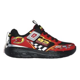 Skechers 402303L-BKRD Skech Tracks Siyah Kırmızı Unisex Çocuk Koşu ve Yürüyüş Ayakkabı