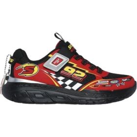 Skechers 402303L-BKRD Skech Tracks Siyah Kırmızı Unisex Çocuk Koşu ve Yürüyüş Ayakkabı