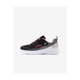 Skechers 403924L BKSR Microspec II Zovrix Büyük Siyah Erkek Çocuk Spor Ayakkabı