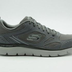 Skechers 52812-Char Summits Gri Erkek Spor Ayakkabı