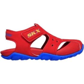 Skechers 92330N-RDBL Side Wave Red Blue Bebek Terlik