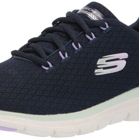 Skechers Flex Appeal 4.0-Active Flow Lacivert File Mavi Süsleme Kadın Spor Ayakkabı