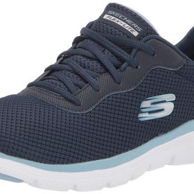 Skechers Flex Appeal 4.0-Active Flow Lacivert File Mavi Süsleme Kadın Spor Ayakkabı