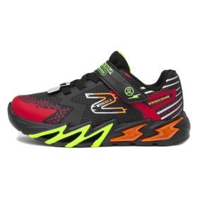 Skechers FLEX GLOW BOLT Erkek Çocuk Gs Siyah Işıklı Spor Ayakkabı