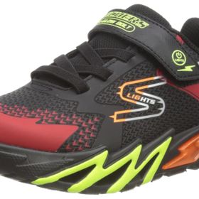 Skechers FLEX GLOW BOLT Erkek Çocuk Gs Siyah Işıklı Spor Ayakkabı