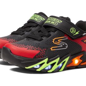 Skechers FLEX GLOW BOLT Erkek Çocuk Gs Siyah Işıklı Spor Ayakkabı