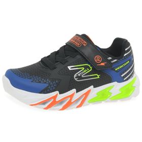 Skechers FLEX GLOW BOLT Erkek Çocuk Gs Siyah Işıklı Spor Ayakkabı