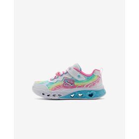 Skechers Flutter Heart Lights Groovy Swirl GS Beyaz Işıklı Kız Çocuk Spor Ayakkabı