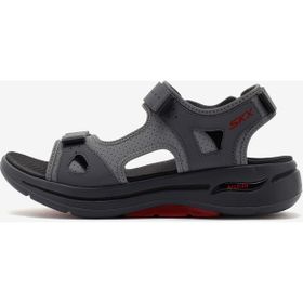 Skechers Go Walk Arch Fit Sandal -Missi 229064 CCRD Gri Erkek Sandalet