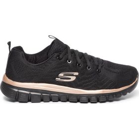 Skechers Graceful Get Connected 12615-BKRG Siyah Kadın Ayakkabı