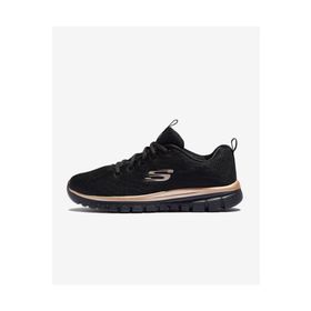 Skechers Graceful Get Connected 12615-BKRG Siyah Kadın Ayakkabı