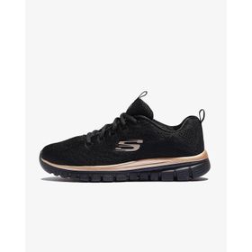 Skechers Graceful Get Connected 12615-BKRG Siyah Kadın Ayakkabı
