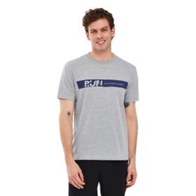 Skechers Graphic M Short Sleeve Gri Melanj Erkek T-shirt