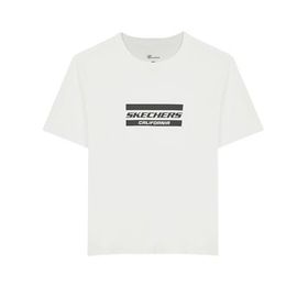 Skechers Graphic M Short Sleeve Kırık Beyaz Erkek T-shirt