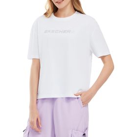 Skechers Graphic W Short Sleeve Beyaz Kadın T-shirt