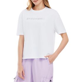 Skechers Graphic W Short Sleeve Beyaz Kadın T-shirt