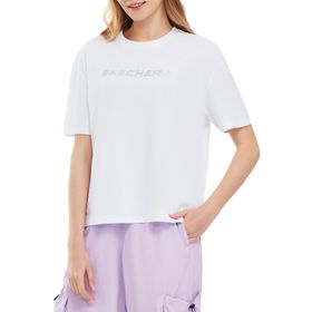 Skechers Graphic W Short Sleeve Beyaz Kadın T-shirt