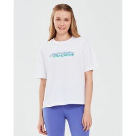 Skechers Graphic W Short Sleeve Beyaz Kadın T-shirt