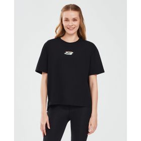 Skechers Graphic W Short Sleeve Siyah Kadın T-shirt