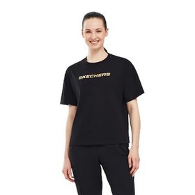 Skechers Graphic W Short Sleeve Siyah Kadın T-shirt