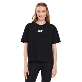 Skechers Graphic W Short Sleeve Siyah Kadın T-shirt