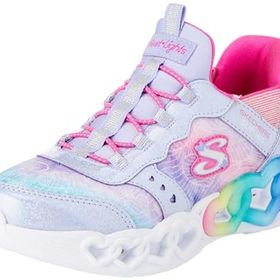 Skechers Infinite Heart Lights Eternal Shimmer GS Siyah Işıklı Kız Çocuk Spor Ayakkabı
