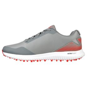 Skechers Max 2 Arch Fit Su Geçirmez Spikeless Gri Kırmızı Erkek Golf Ayakkabısı