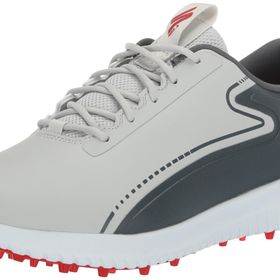 Skechers Max 2 Arch Fit Su Geçirmez Spikeless Gri Kırmızı Erkek Golf Ayakkabısı