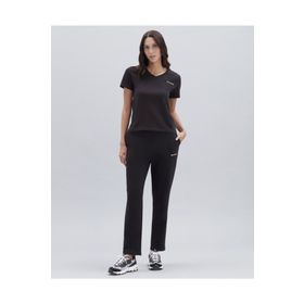 Skechers New Basics W V Neck Siyah Kadın T-Shirt