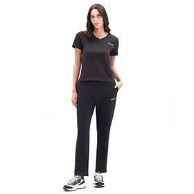 Skechers New Basics W V Neck Siyah Kadın T-Shirt