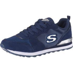 Skechers Og 85 Gold'n Gurl Lacivert Süet File Naylon Gümüş Süsleme Kadın Spor Ayakkabı