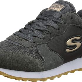 Skechers Og 85 Gold'n Gurl Lacivert Süet File Naylon Gümüş Süsleme Kadın Spor Ayakkabı