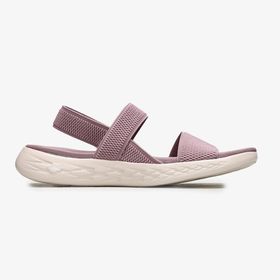Skechers On The Go 600 Gümüş Parıltılı Kadın Sandalet