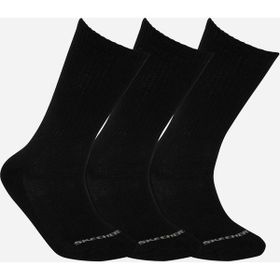 Skechers S192135-001 Padded Crew Cut 3'lü Siyah Çorap