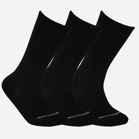Skechers S192135-001 Padded Crew Cut 3'lü Siyah Çorap