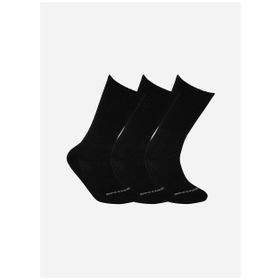 Skechers S192135-001 Padded Crew Cut 3'lü Siyah Çorap