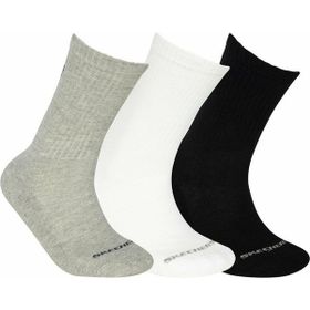 Skechers S192135-900 U Skx Padded Crew Cut 3 Pack Unisex Multi Çorap