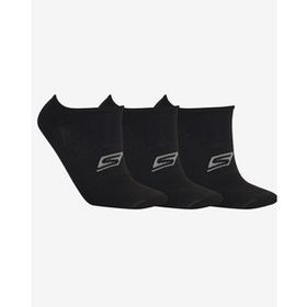 Skechers S192263-972 SKX U No Show Performance 3 Pack Sneaker Unisex Siyah Çorap