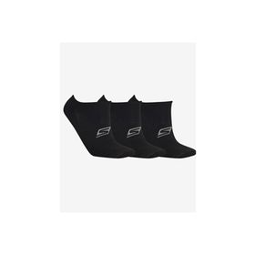 Skechers S192263-972 SKX U No Show Performance 3 Pack Sneaker Unisex Siyah Çorap