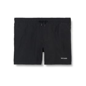 Skechers S211654-001 Swimwear M 5 Inch Short Lastikli Regular Fit Düz Siyah Erkek Şort