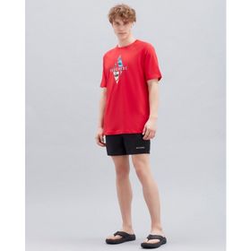 Skechers S211654-001 Swimwear M 5 Inch Short Lastikli Regular Fit Düz Siyah Erkek Şort