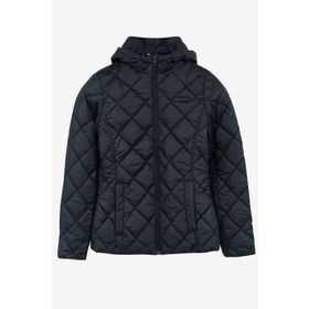 Skechers S212001-001 W Capitone Hooded Jacket Siyah Kadın Mont