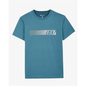 Skechers S212196-405 M Graphic Tee Petrol Erkek T-Shirt